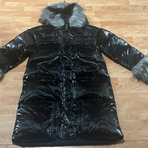 ‼️NWT‼️Rare‼️Dolls Kill X Club Exx Mountain Time Parka Puffer Coat X Small - Picture 3 of 7